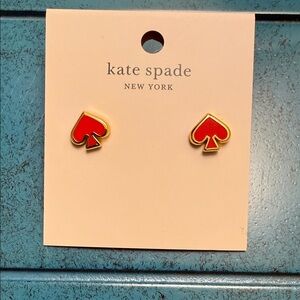 Kate Spade Red Spade Earrings